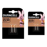 Pilha 12v Duracell Alcalina Mn21a23 Alarme Controle C/4
