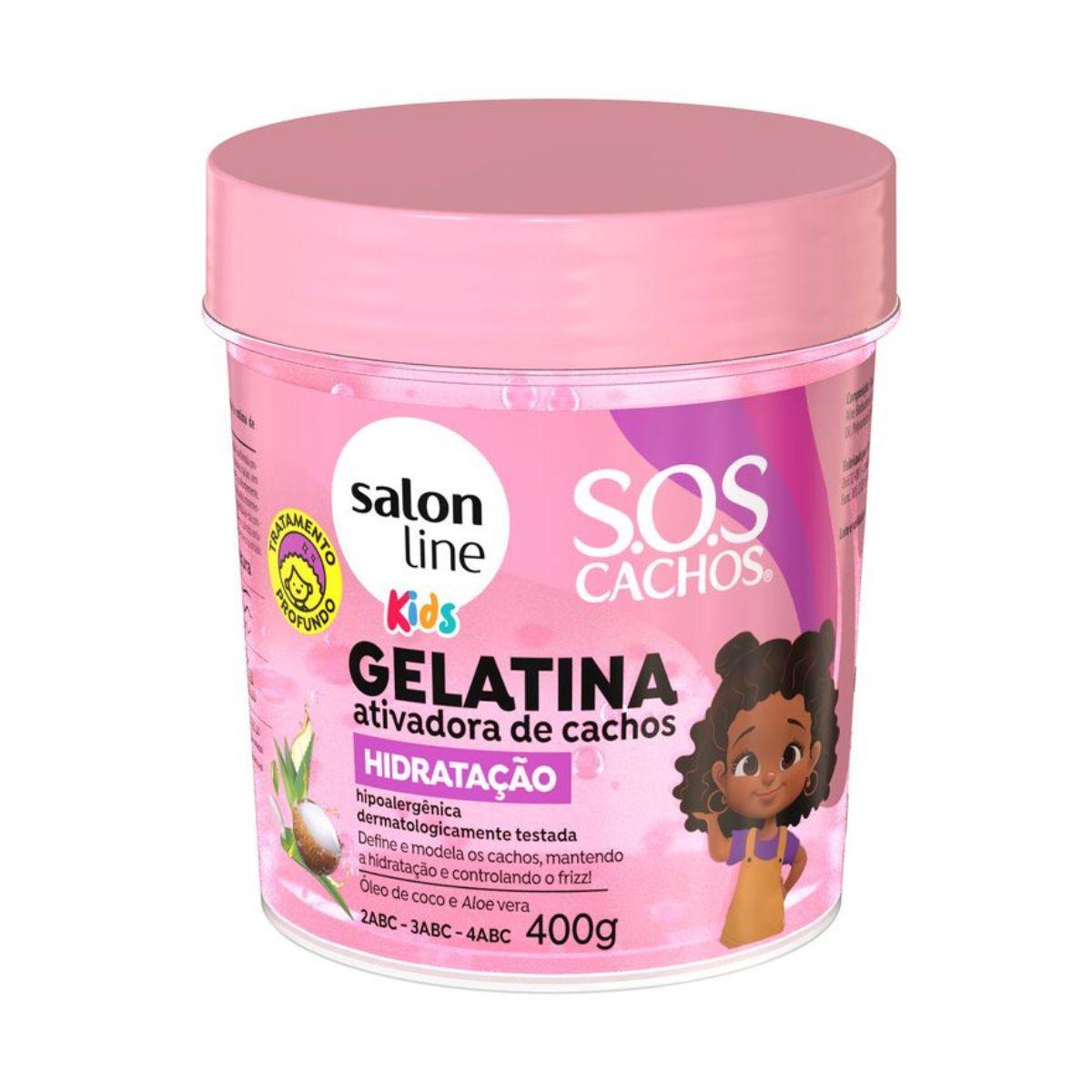 Gelatina Ativadora Cachos Salon Line Kids 400g