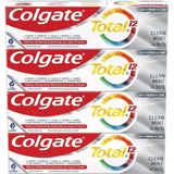 Pasta De Dentes Creme Clean Mint Colgate Total 12 Pacote 4