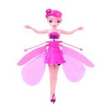 Boneca Princesa Aerocraft Fada Voadora Rosa 19cm Sensor Nº2