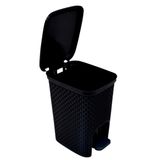 Lixeira Preta Ou Cinza 7l Com Pedal Para Banheiro