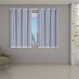 Cortina Blackout Voil 2,00x1,40 Blecaute Sala Quarto Branco