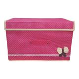 Caixa Organizadora Infantil Tecido 20x25x16 Rosa