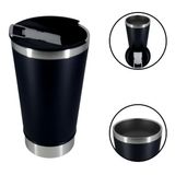 Copo Térmico De Cerveja Inox Com Tampa E Abridor 473ml Preto