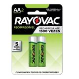 2 Pilhas Aa Recarregavel Rayovac 1350 Mah