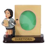 Miniatura Profissional Diretora De Resina Com Porta Foto 8cm