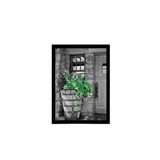 Quadro Decorativo Fotografia Vaso Plantas Com Vidro 24x18cm