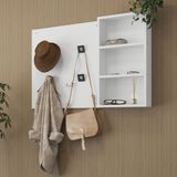 Módulo para Closet Painel Organizador com Suportes Flow Be Mobiliário Branco