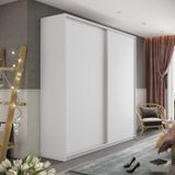 Guarda Roupa Solteiro 2 Portas Terrazo Mdf Bp Espresso Móveis Branco