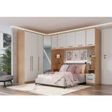 Guarda Roupa Casal Modulado 6 Peças Elegance Com Espelho Angelin/blanc