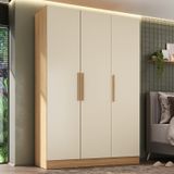 Guarda-roupa Solteiro 3 Portas 200x136cm Aston Yescasa Olmo Italiano