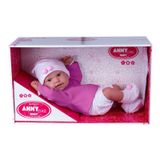 Boneca Anny Doll Baby Menina Reborn Shorts E Blusa Cotiplás