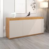 Buffet Para Sala De Jantar 135,6 X 74,5cm Bart  Mel/off White