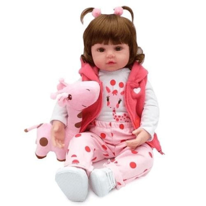 Boneca Bebê Reborn Realista Silicone Menina Girafinha - Carrefour