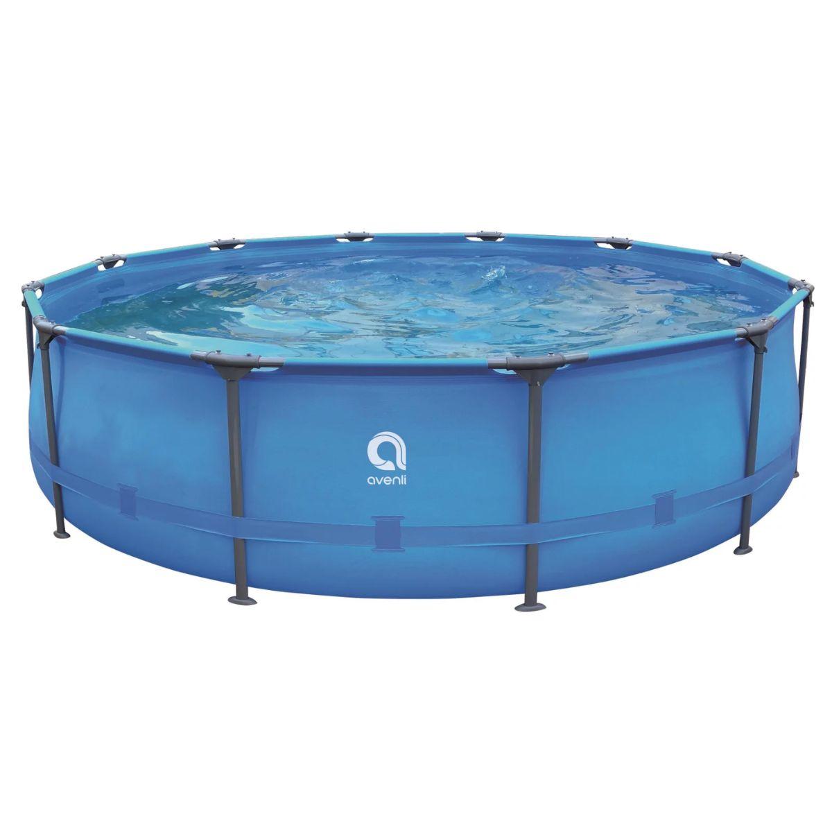 Piscina Estrutural Redonda 6765 Litros Frame Plus Round 3,66m X 76cm - Avenli 12016