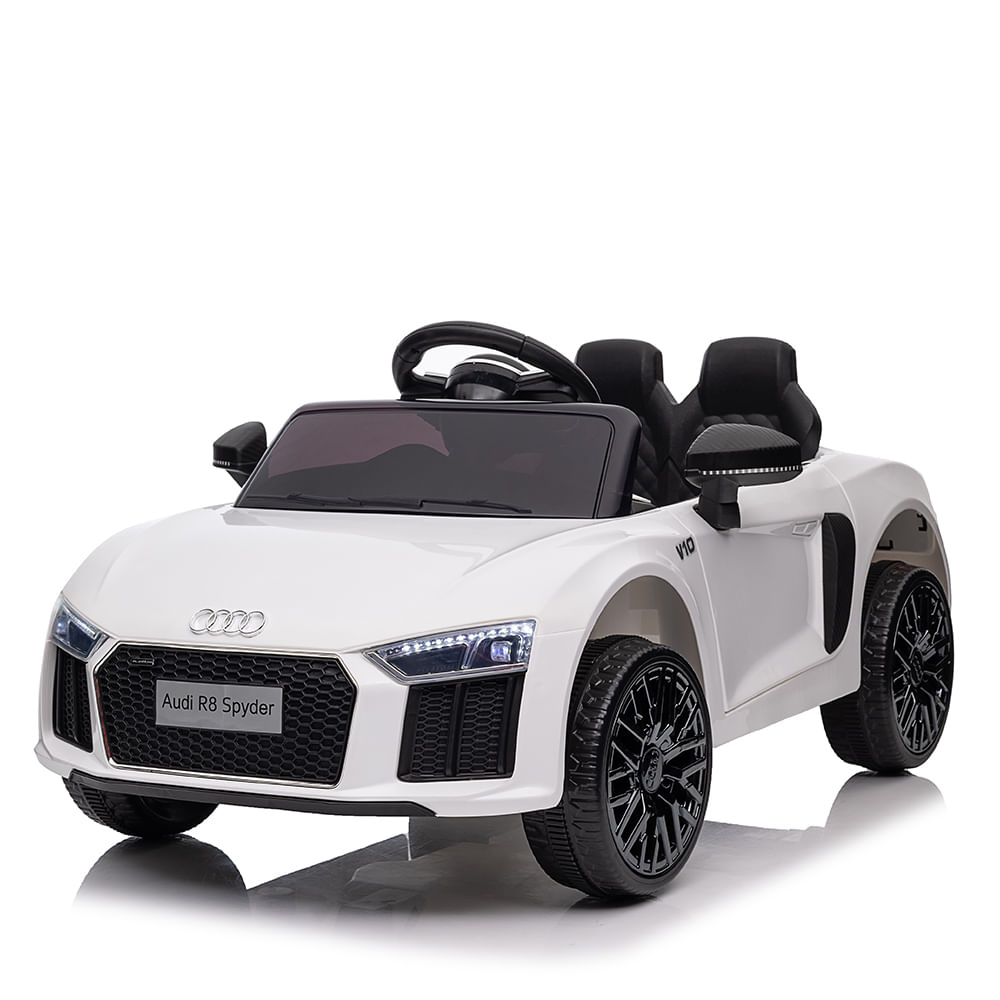 Carro Elétrico Infantil Audi R8 Branco 12v Com Controle Remoto Zippy Toys