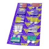 Cartela Fusível Padrão 10 Pcs Automotivo 10a 15a 20a 25a 30a