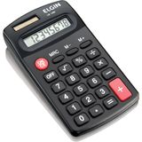 Calculadora De Bolso Solar E Pilha - Blister Cb1485 Preta