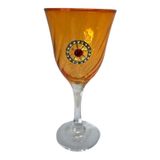 Taça Laranja Roda Cigana Lirio Super Luxo 330 Ml -vidro