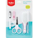 Kit Cuidados Bebê Rosa (0m+) - Buba | Escova, Pente, Cortador