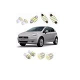 Kit Lâmpadas Led Fiat Punto Teto/placa/ré Blue Lion