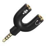 Adaptador P2 X P3 Splitter Headset Microfone Aux Áudio