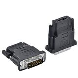 Adaptador Dvi Macho Para Hdmi Fêmea Adapitador Cabo Conector