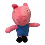Peppa Pig De Vestido Azul Pelucia C/35cm Pelucia