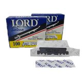 Kit 200 Laminas De Barbear Lord - Meia-lâmina