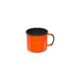Caneca Esmaltada Luxo 70ml Laranja Ágata
