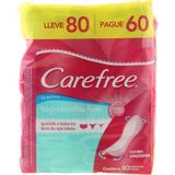 Protetor Diário Carefree Flex Sem Perfume 80 Unidades