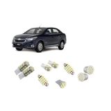 Kit Lâmpadas Led Pingo Teto Placa Re Novo Cobalt 2015 Gm