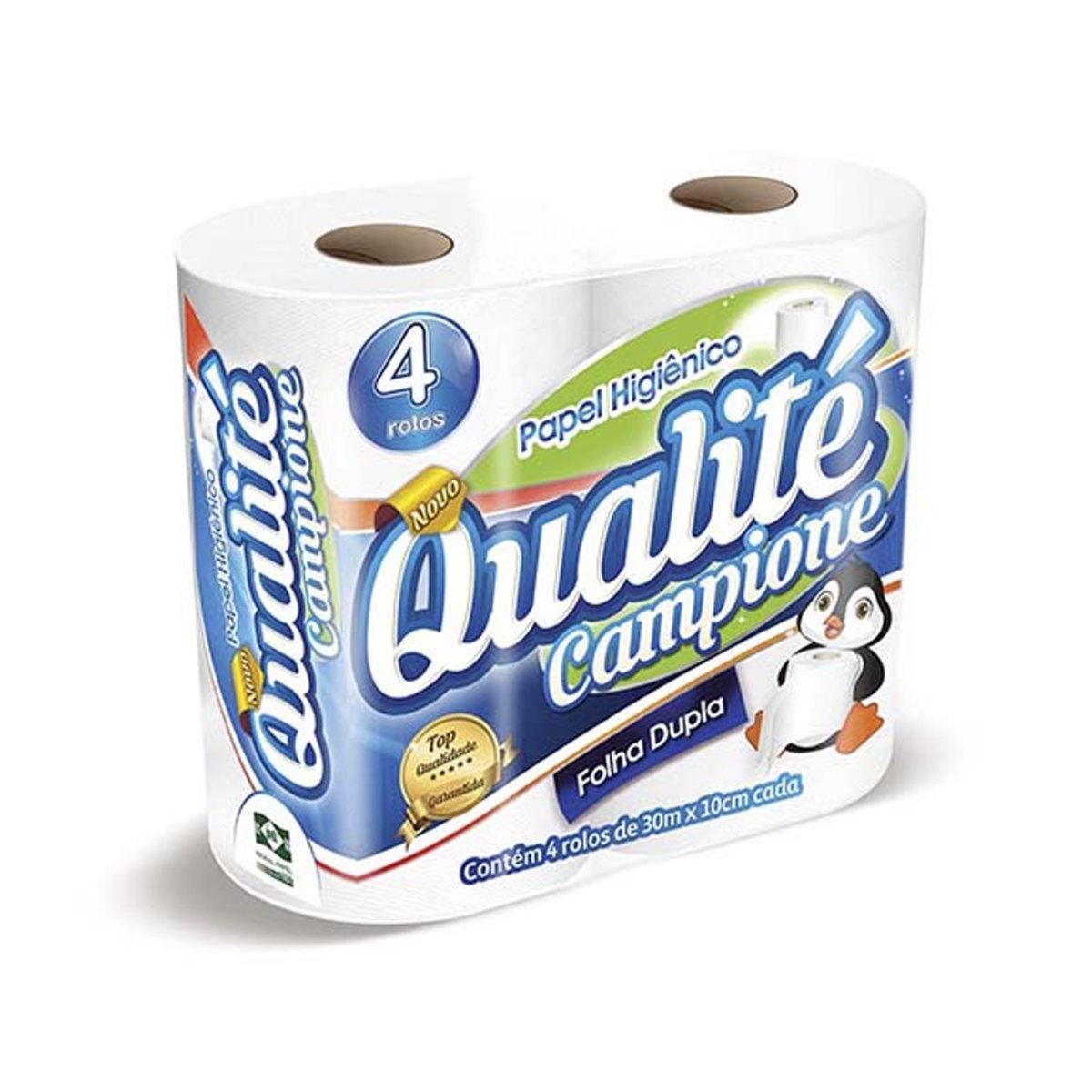 Papel Higiênico Folha Dupla - Qualité Campione