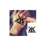 Tatuagem Temporária Relíquias Morte Harry Potter Triangulo