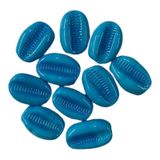 Kit Com 10 Firmas De Búzios 22 Mm Azul Claro Murano Guias