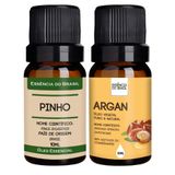 Kit Óleo Essencial Pinho + Óleo Argan 10ml Natural