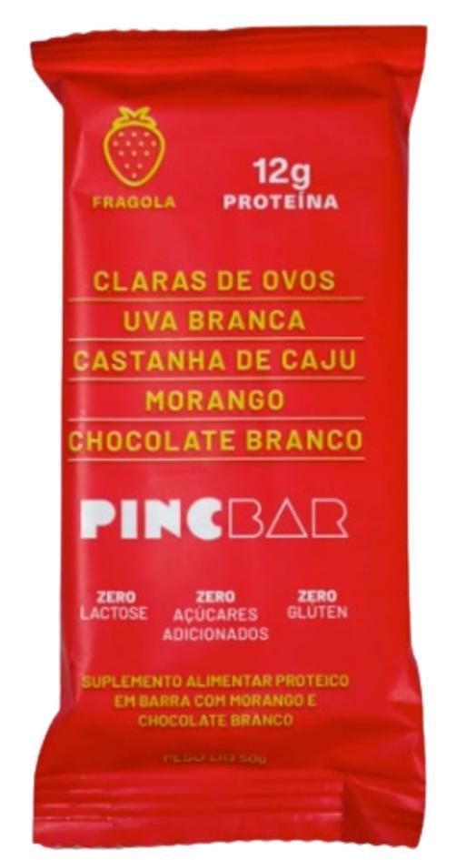 Barra De Proteína Fragola Sem Açúcar Pincbar 50g