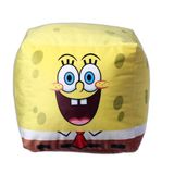 Almofada Formato Fibra Cubo Bob Esponja 25x25 Cm
