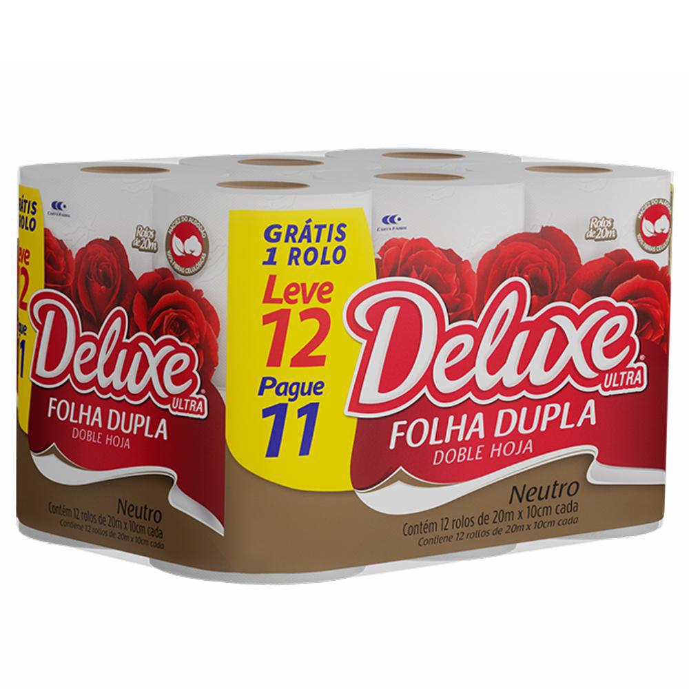 Papel Higiênico Deluxe Folha Dupla 20m L12p11