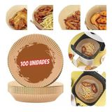 Forro Papel Forma Air Fryer Descartável Antiaderente Kit 100