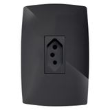 Tomada 20a Vertical 4x2 - Blux Home Grafite - Bh10450-7gf