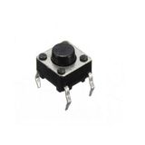 100 Pçs Chave Tactil 180 6 X 6 X 5mm 4 Terminais