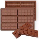 Forma Barra De Chocolate Em Silicone 6 Cavidades 25cm