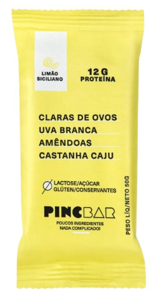 Barra De Proteína Limão Siciliano Sem Açúcar Pincbar 50g