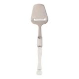 Espátula Para Queijo Aço Inox Cabo Bambu Transparente 20cm
