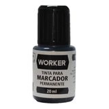 Tinta Refil Para Marcador Permanente Recarregável Preto 20ml