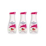Hidratante Corporal Origem 380ml Frutas Vermelhas Kit 3un