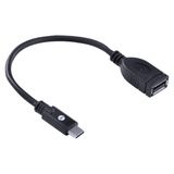 Adaptador Cabo Tipo C X Usb Fêmea Com Otg 20cm