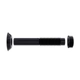 Tubo De Ligacao Ajustavel Vaso Sanitario Preto 260mm Blukit