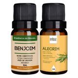 Kit Óleo Essencial Benjoim + Óleo Vegetal Alecrim 10ml